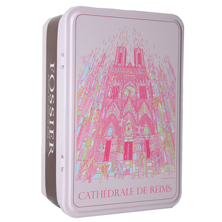 Boite collector Cathédrale de Reims Biscuit Rose Iemza Fossier