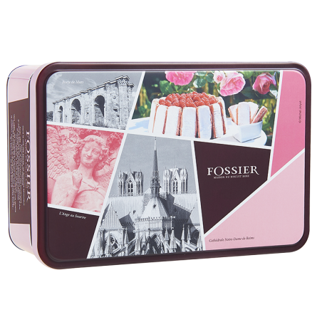 Boite Biscuit Rose Fossier - Saveurs de la Champagne