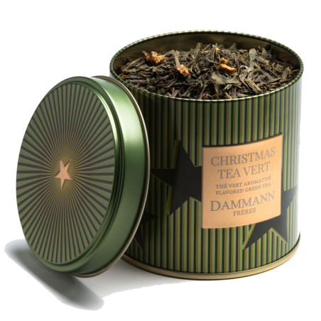 Christmas tea vert boite Damman