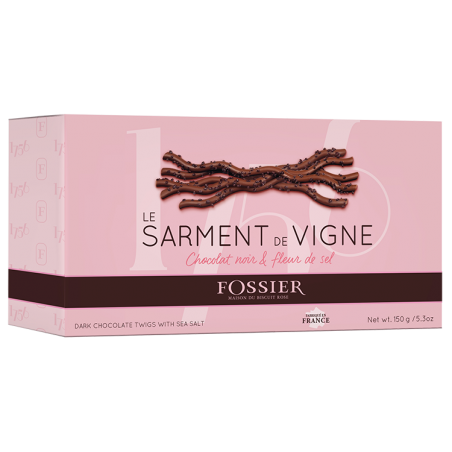 FOSSIER Sarments de vigne chocolat noir & fleur de sel