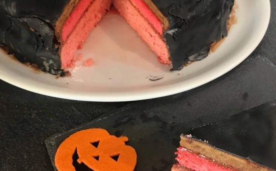 Gâteau chat pour Halloween