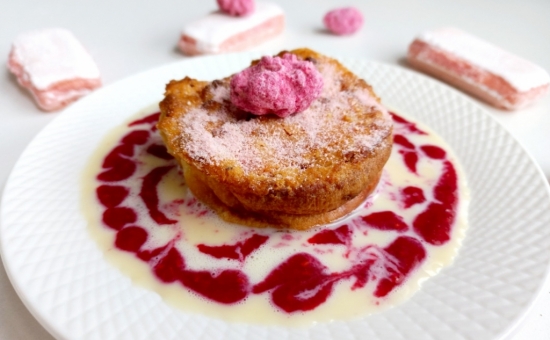 Clafoutis aux Biscuits Rose
