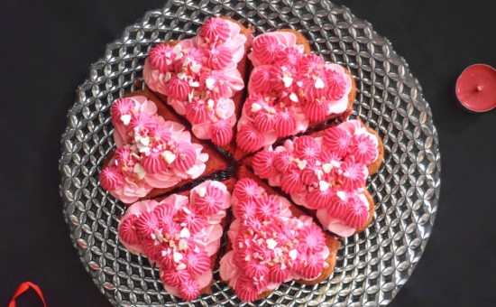 Cœurs moelleux aux Biscuits Roses